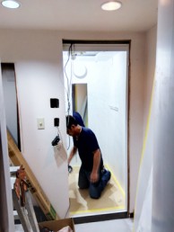 頭の真上からシャワーをたっぷり浴びて気分爽快♪　目黒区M様邸